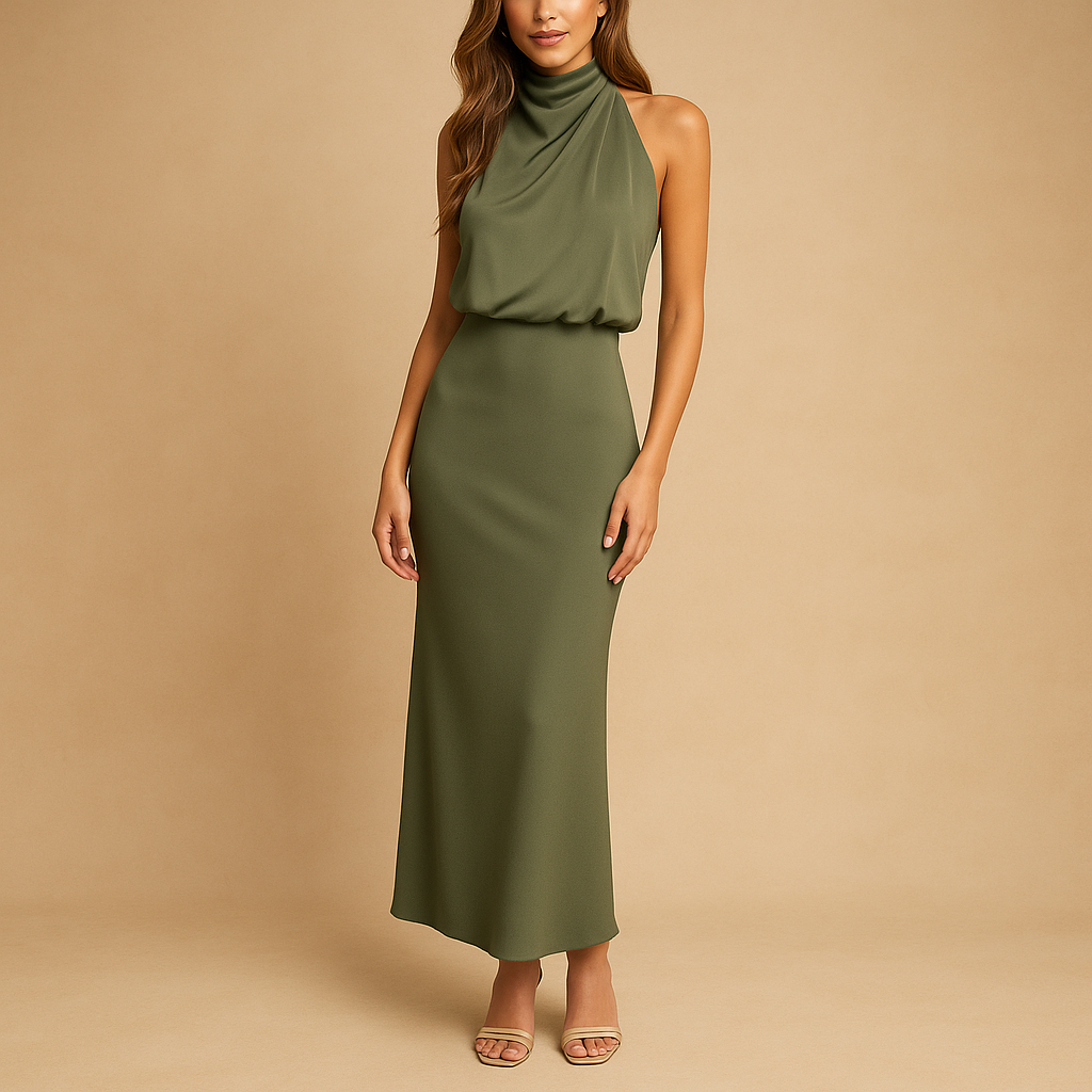 Elegant casual dress for women with a flattering fit and breathable fabric, perfect for everyday wear, outings, and spring or summer occasions.