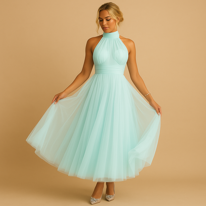 Women’s elegant chic dress with flattering silhouette and feminine design, perfect for brunch, parties, and formal occasions.