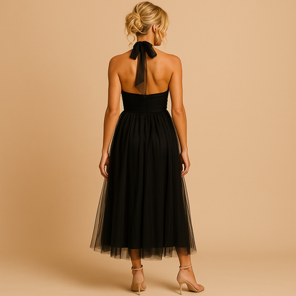 Women’s elegant chic dress with flattering silhouette and feminine design, perfect for brunch, parties, and formal occasions.