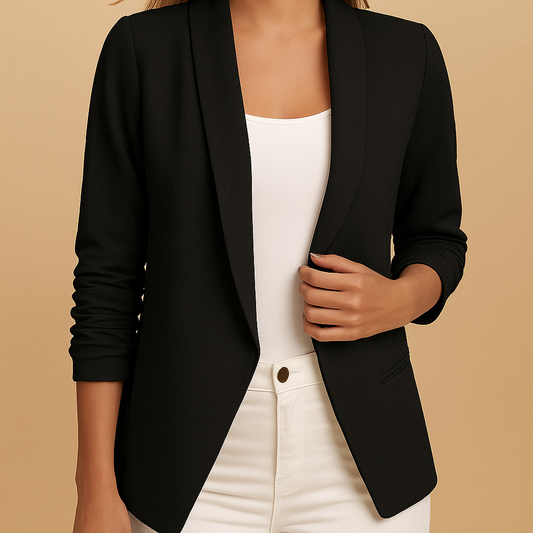 Women's Open Front Blazer - 
Fashinoza