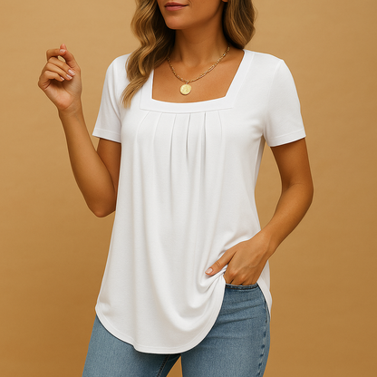 Women's Square Neck Blouse - 
Fashinoza