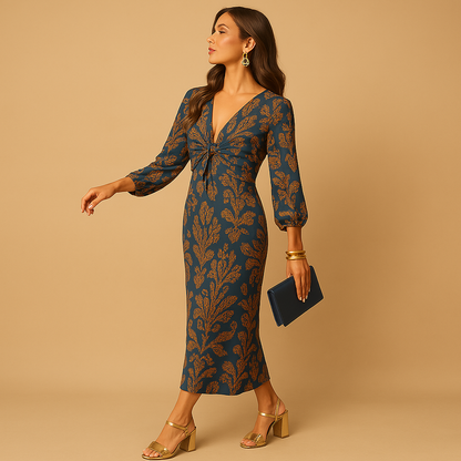 Alessia Women's Elegant Dress Flattering Silhouette - 
Fashinoza