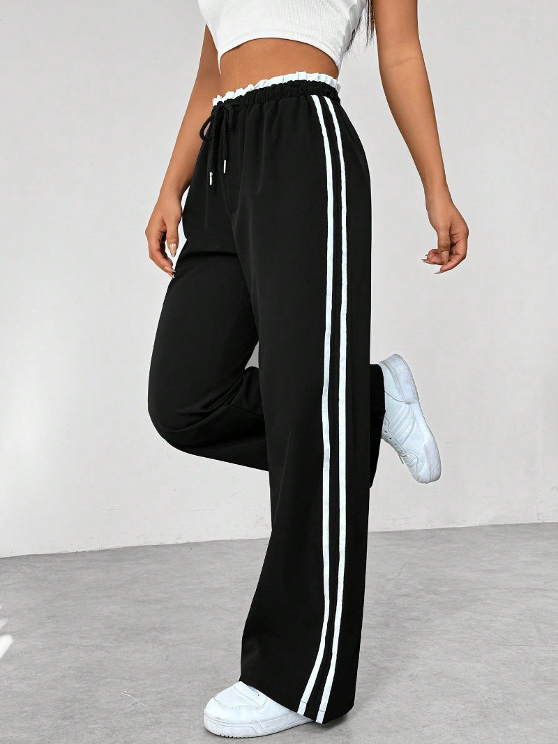 Women's Wide Leg Sport Pants - Fashinoza