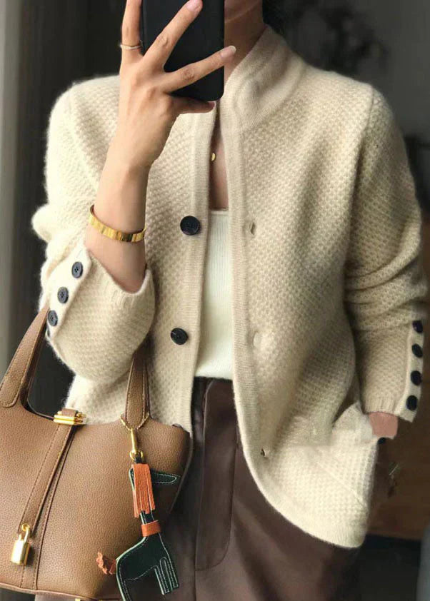 Women's Long Sleeve Cardigan Button Front - Fashinoza