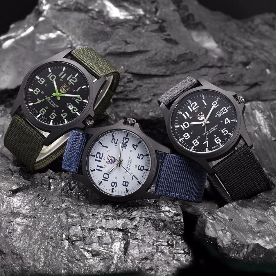 Military Style Watch Illuminated Dial - Fashinoza