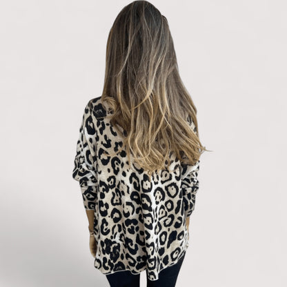 Women's Leopard Print Blouse Lightweight