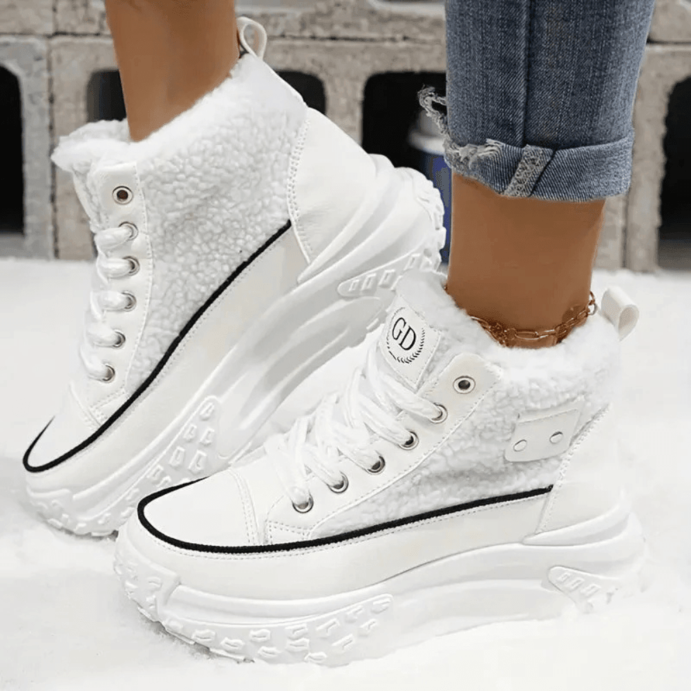 Women's Lace Up Ankle Boots Platform Design