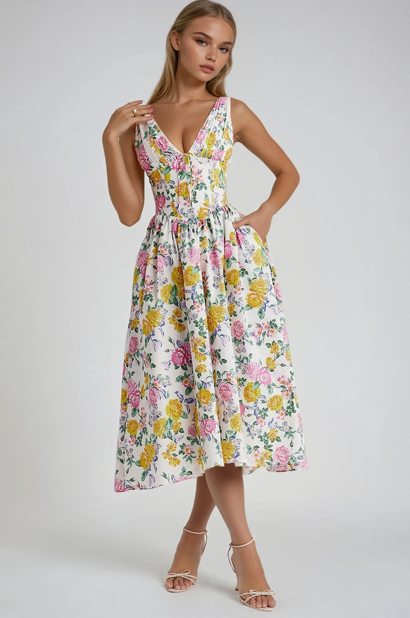 Elegant Women's Summer Dress - Fashinoza