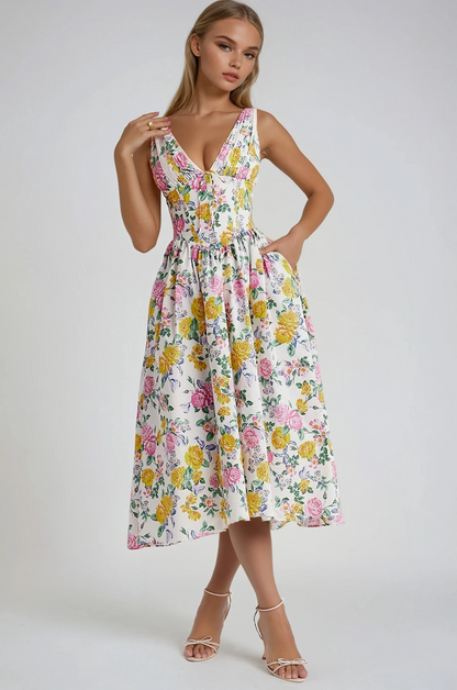 Elegant Women's Summer Dress - Fashinoza