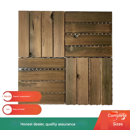 Wood Interlocking Tiles Indoor Outdoor Use