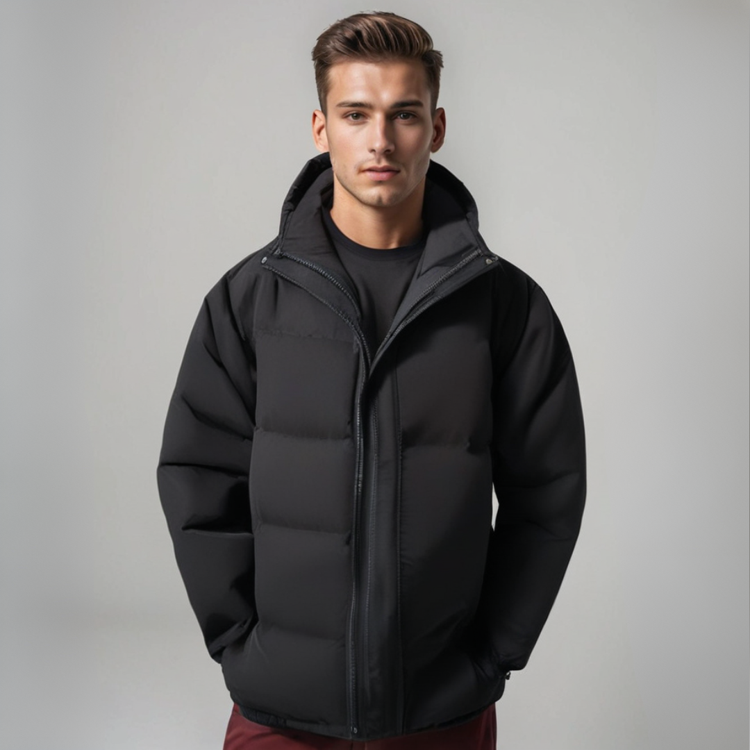 Eugene Men's Hooded Puffer Jacket - Fashinoza