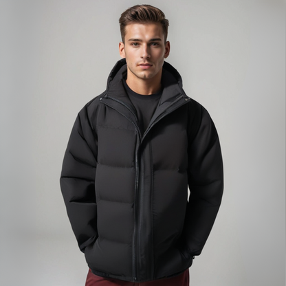 Eugene Men's Hooded Puffer Jacket - Fashinoza