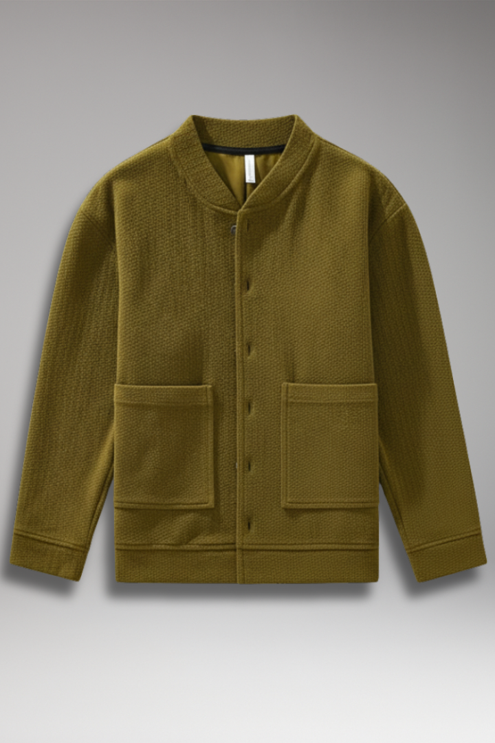 Men's Corduroy Button Jacket - 
Fashinoza