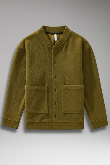 Men's Corduroy Button Jacket - 
Fashinoza
