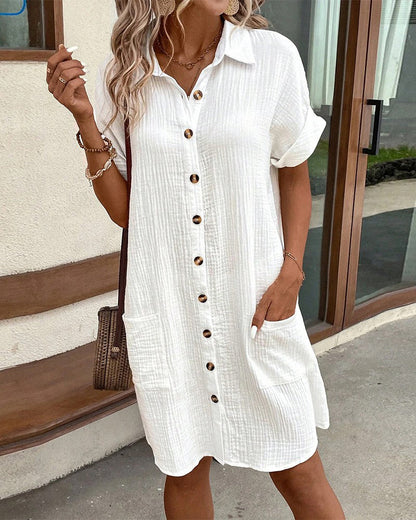Women's Collared Mini Dress