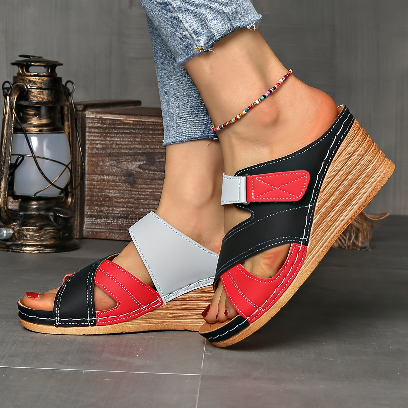 Women's Wedge Slide Sandals