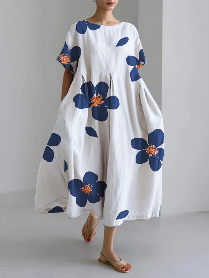 Women's Floral Summer Dress Soft Comfortable