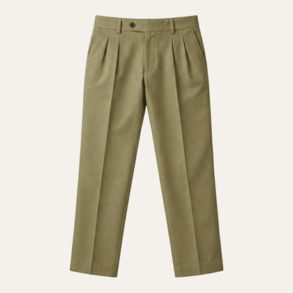 Men's Linen Loose Fit Pants Breathable Beige