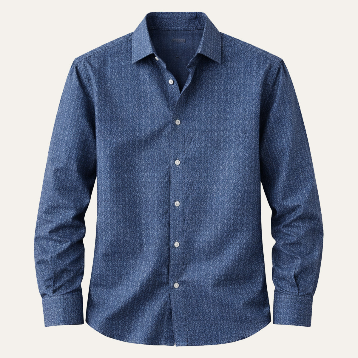 Men's Western Vintage Denim Shirt Two Tone Patchwork