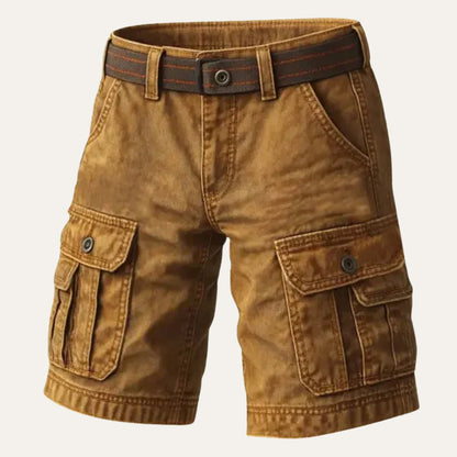 Brixton Men's Cargo Shorts Vintage Style Cotton - Fashinoza