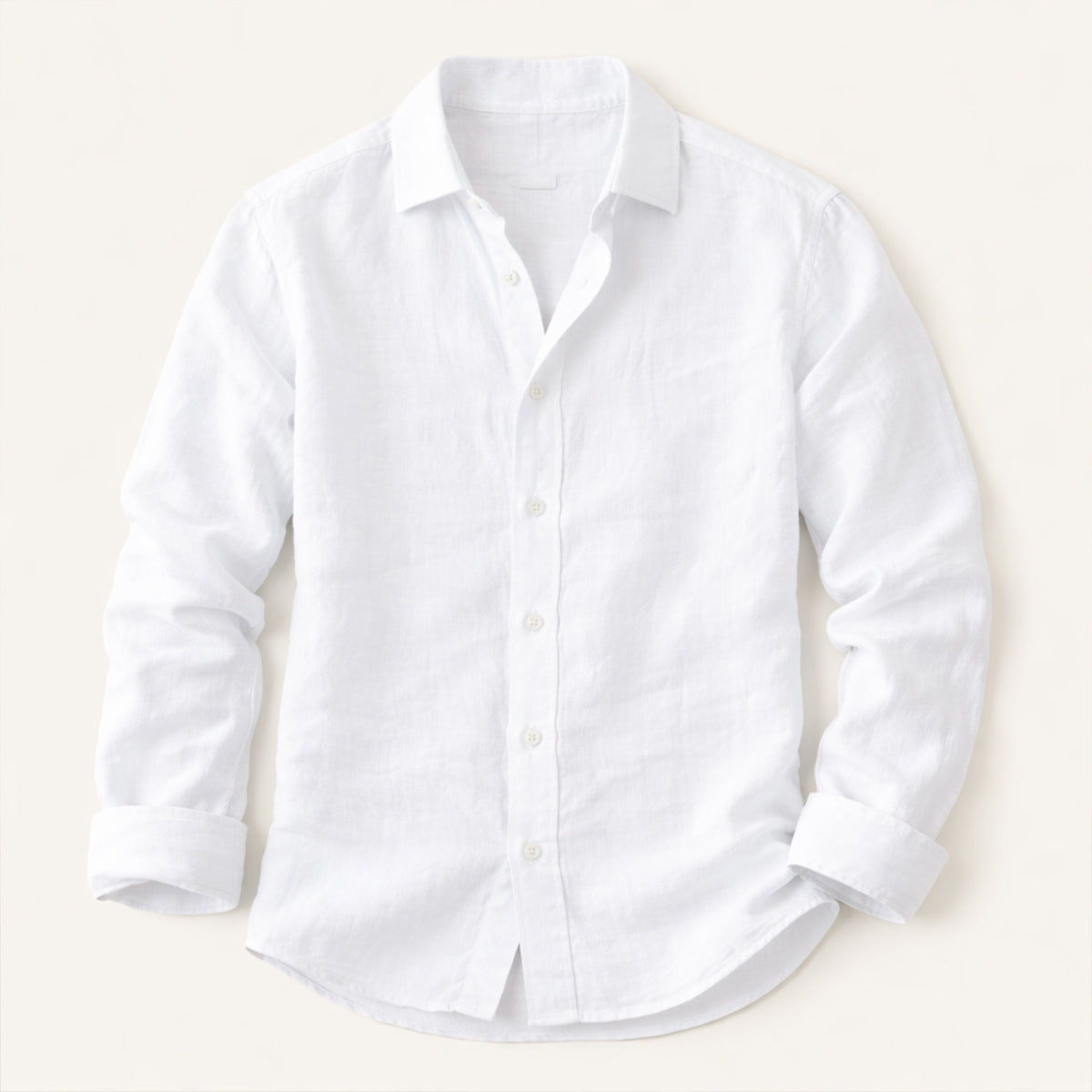 Men's Cotton Linen Shirt Relaxed Fit Breathable