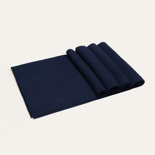 Men's Cashmere Merino Scarf Navy Blue - Fashinoza