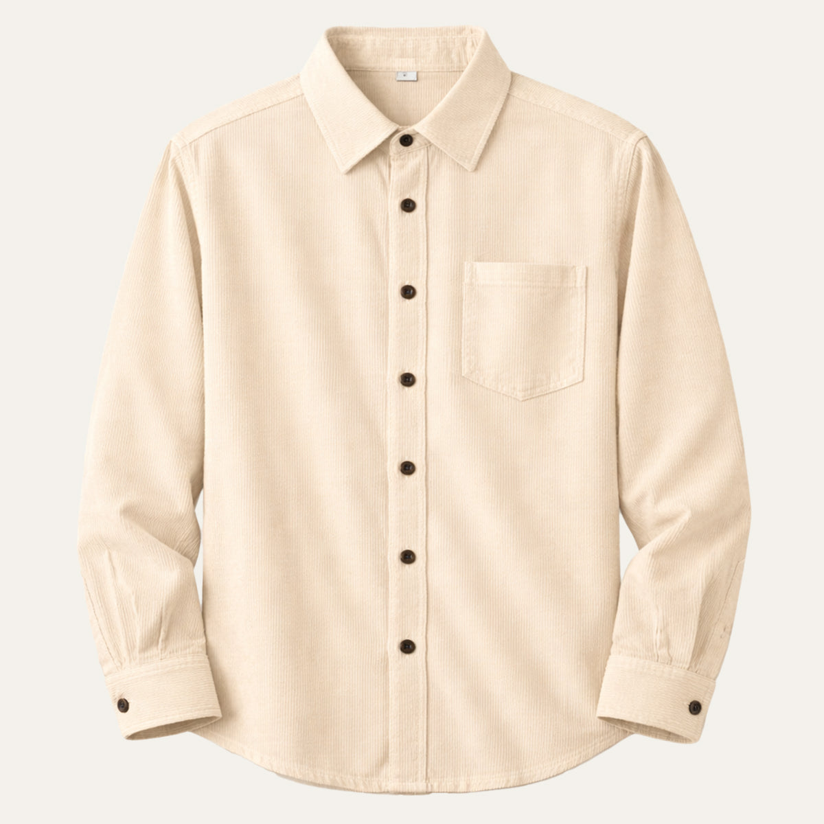 Men's Corduroy Shirt Solid Color Casual - Fashinoza