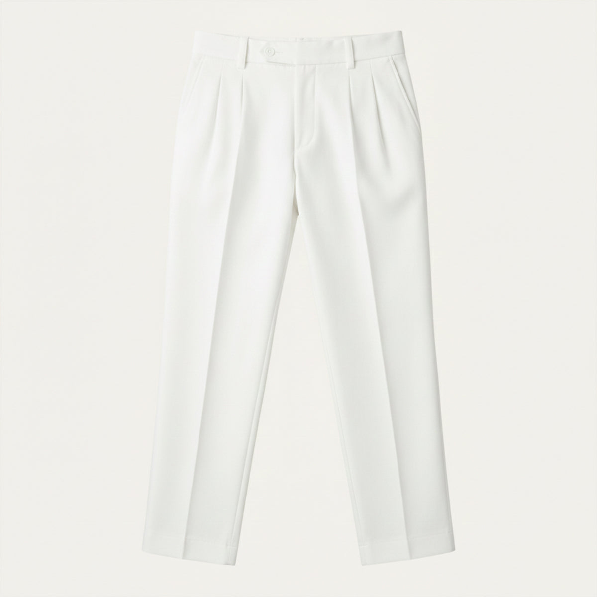 Men's Linen Loose Fit Pants Breathable Beige