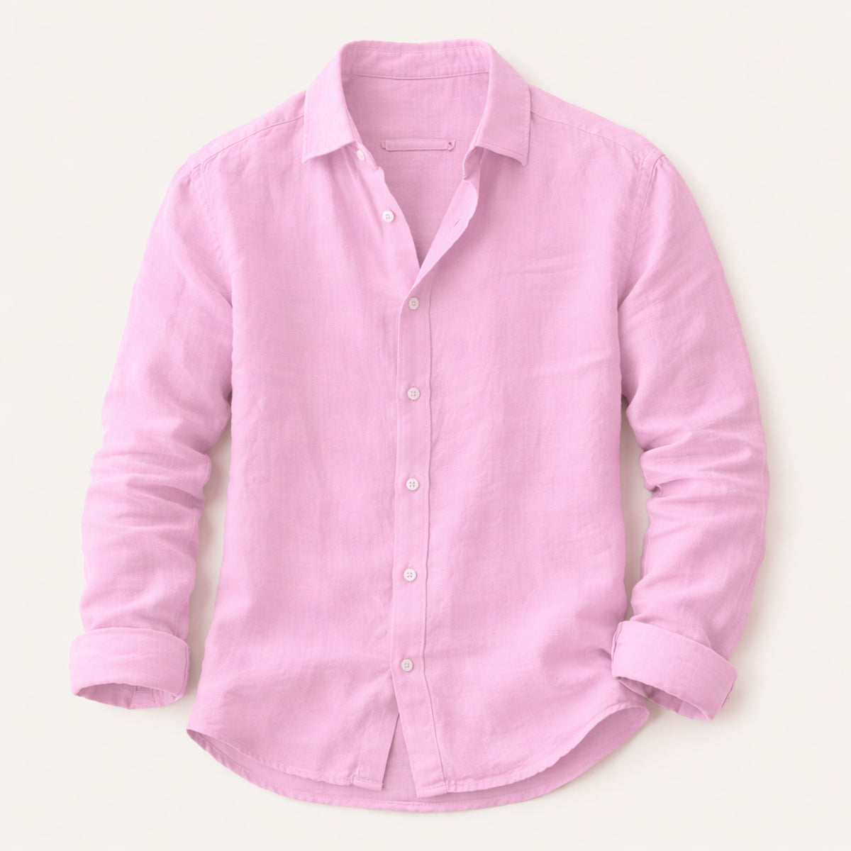 Men's Cotton Linen Shirt Relaxed Fit Breathable
