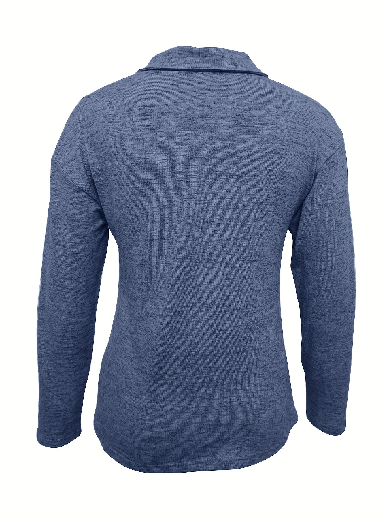 Women's Casual Zip Collar Long Sleeve Top