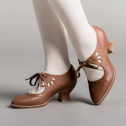 Women's Lace Up Cut Out Heels