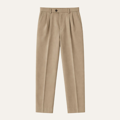 Men's Tailored Pleated Pants Classic Wool