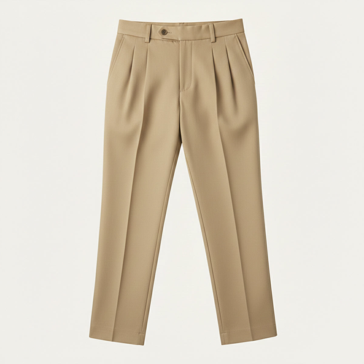Men's Linen Loose Fit Pants Breathable Beige