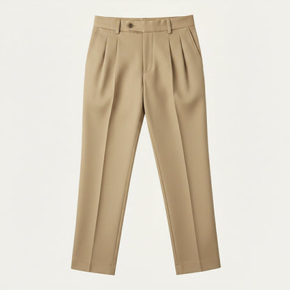 Men's Linen Loose Fit Pants Breathable Beige