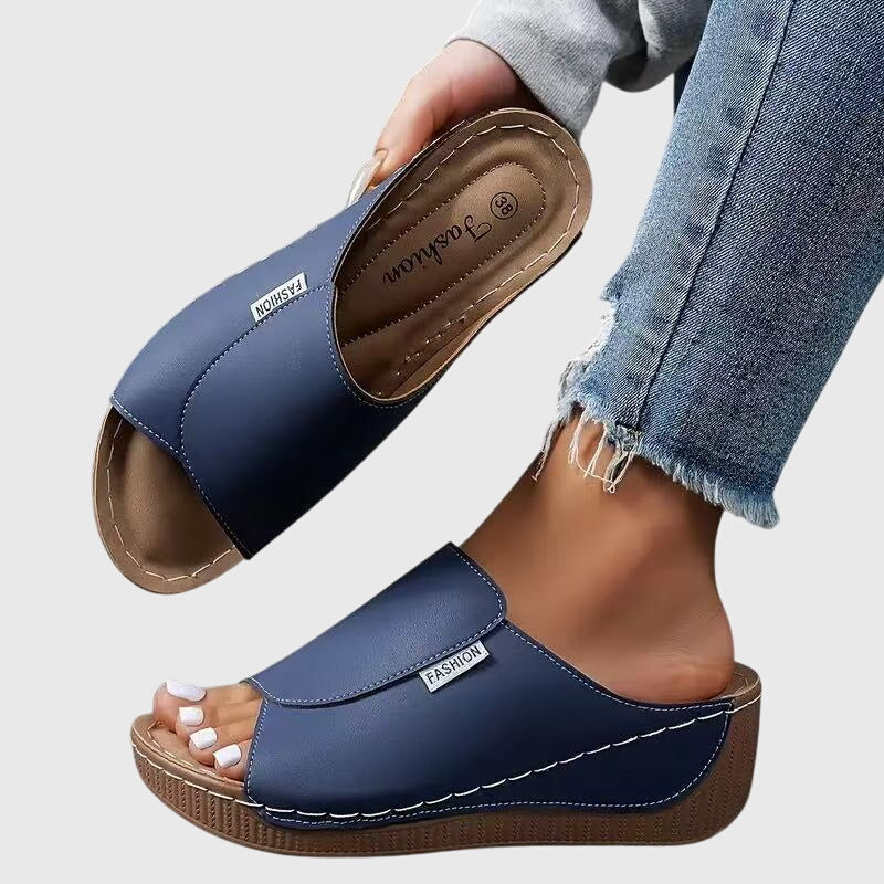 Women’s Platform Slide Sandals Open Toe