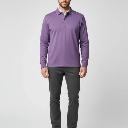 Liam | Men's Spring Long-Sleeve Polo Shirt
