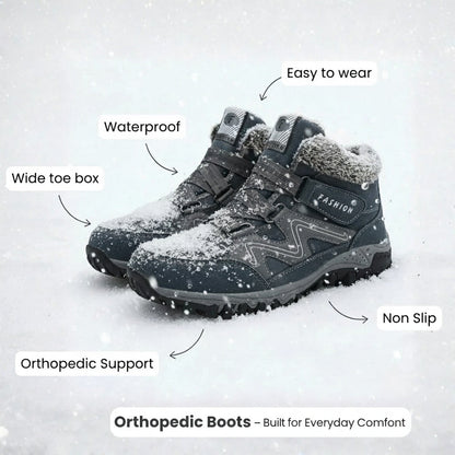 Women's Ankle Boots Hook Strap Lug Sole Design