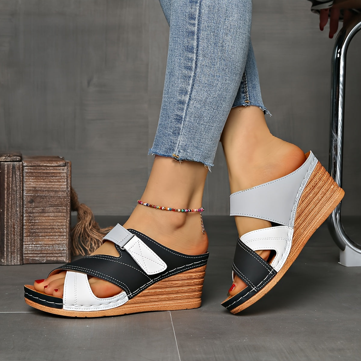 Women's Wedge Slide Sandals