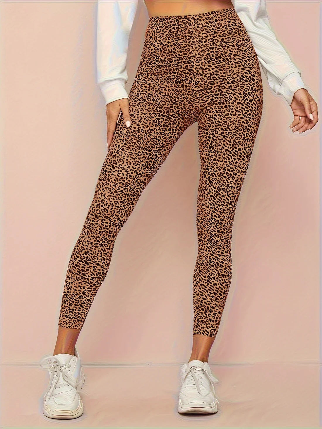 Women's Leopard High-Waist Leggings