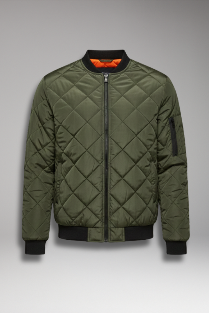 Men's Padded Zipper Jacket - 
Fashinoza