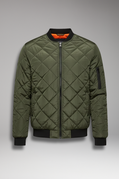 Men's Padded Zipper Jacket - 
Fashinoza
