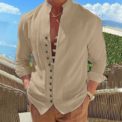 Men's Cotton Long Sleeve Shirt