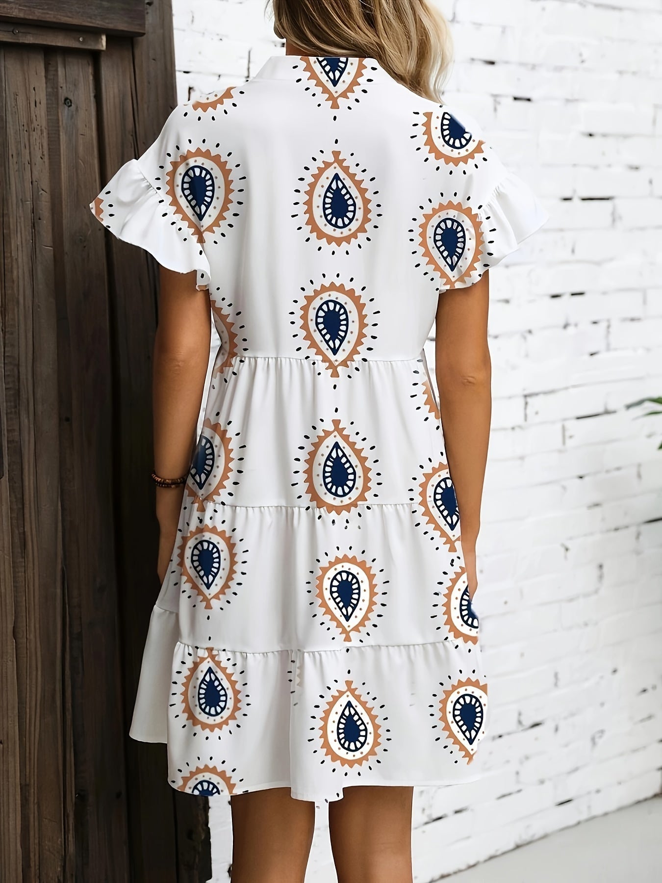 Women's Midi Dress Flowy Draped Cocktail Black