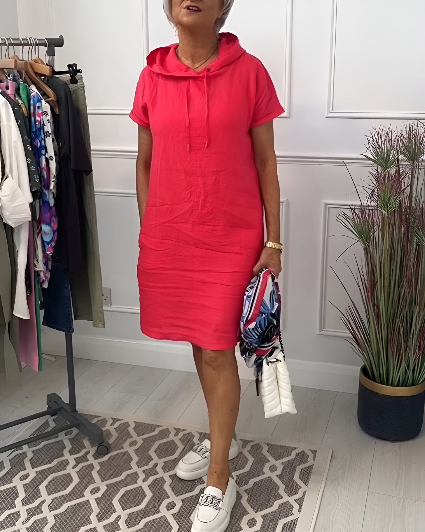 Women's Relaxed Hoodie Dress