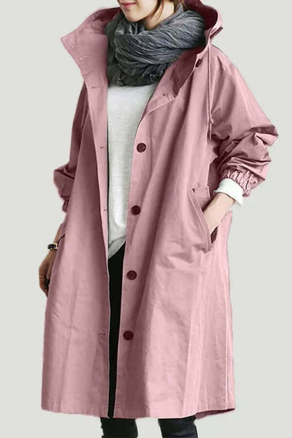 Women's Waterproof Rain Cape Lightweight Breathable Jacket