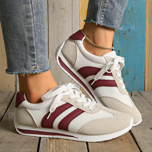 Women's Mesh Supportive Sneakers - 
Fashinoza