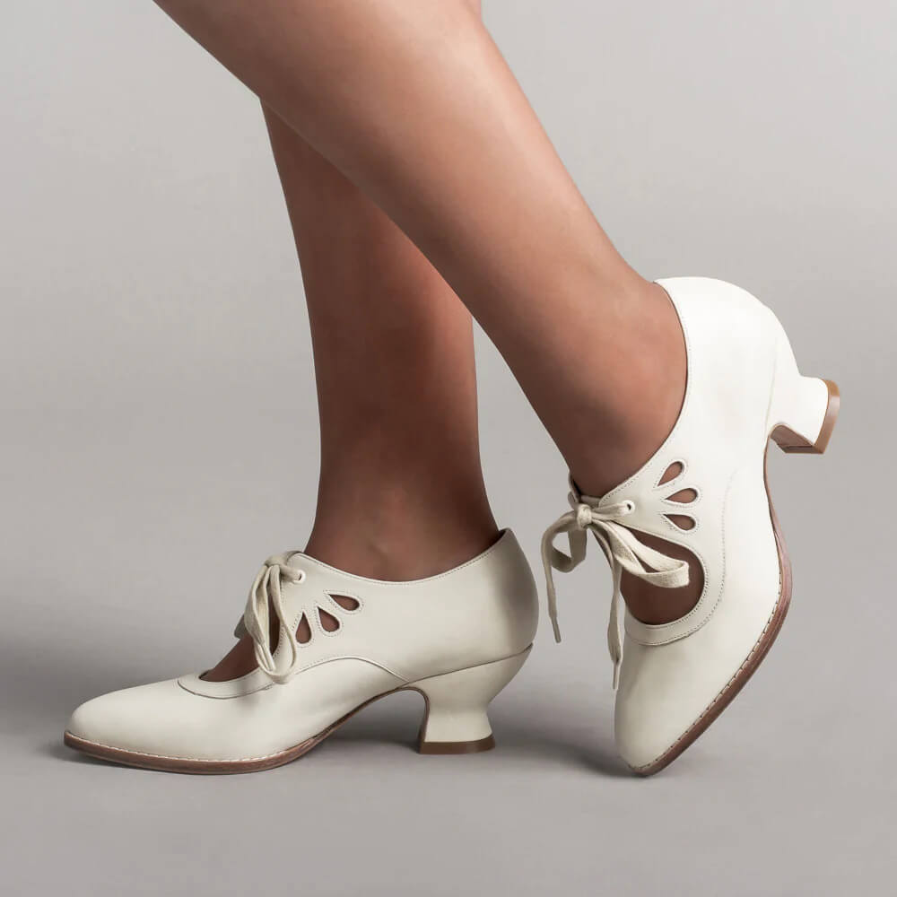Women's Lace Up Cut Out Heels