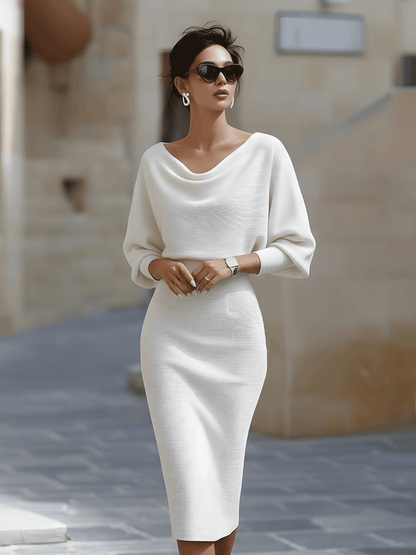 Women's Midi Dress Luxurious - Fashinoza