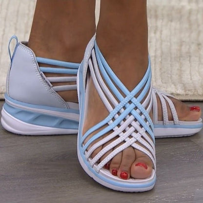 Women's Multi-Strap Sandals Closed Heel