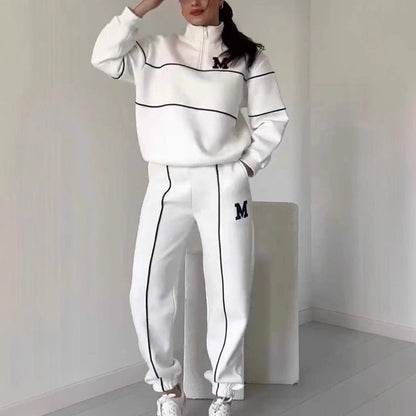 Women's Long Sleeve Sweatpants Set - Fashinoza